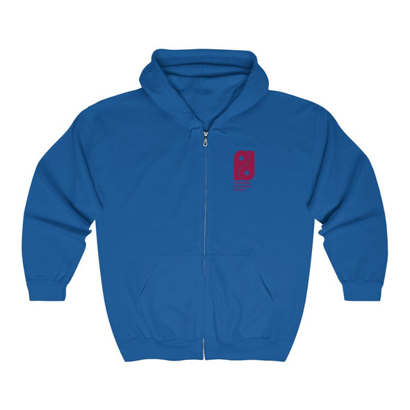 PIR Unisex Heavy Blend™ Full Zip Hooded Sweatshirt - Berry